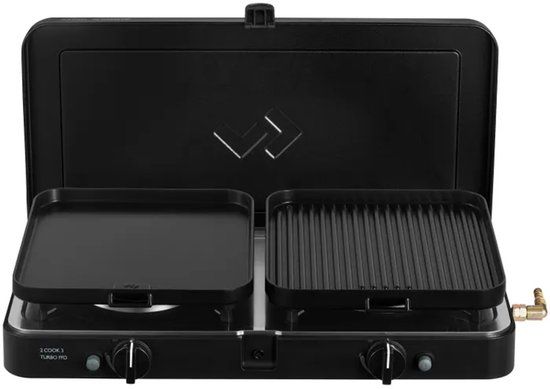 Cadac 2 Cook Turbo FFD Deluxe - 2-pits Camping Cooker with Grill & Baking Plate