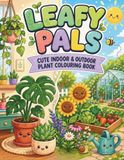 Leafy Pals Colouring Book for Adults and Teens