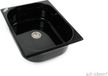 Évier 325x265x100, acier inoxydable, avec vidage. Convient pour camping, lavabo, camping-car