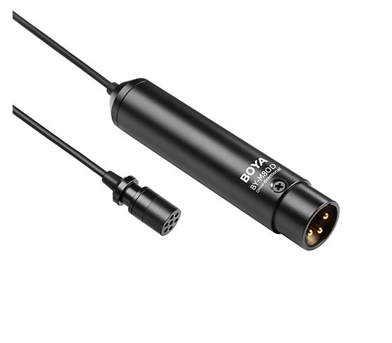 BOYA BY-M8OD XLR Lavalier/Lapel Microphone - Black
