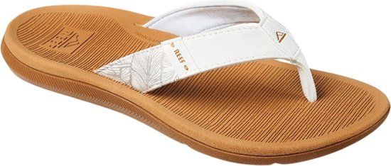 Reef Santa Ana Teenslippers Dames - Wit - bruin - Maat 42.5