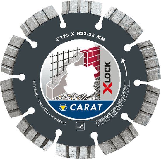 CARAT CUXLOCK125 Diamantzaag X-LOCK Universeel Ø125x22,23MM
