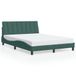 VidaXL Cadre de lit sans matelas "Hanko" 140x190 cm velours vert foncé