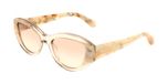 Ferragamo SF2104S Transparent beige/marble 55/18/145 WOMAN Zonnebrillen