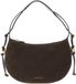 Coccinelle Leren schoudertas Thess Handbag Suede Le. / Grained Le. Brunette / Brunet donkerbruin