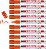 edding 3000 permanent marker - oranje - 10 stiften