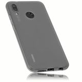 mumbi Hoes compatibel met Huawei P20 Lite mobiele telefoonhoes, transparant zwart