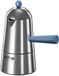 Ilsa Pop Carmencita Koffiezetapparaat van aluminium, blauw handvat, 2 kopjes