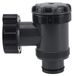 Clapet à piston 38 mm - Régulation efficace du débit d'eau - Remplacement du clapet de sortie - Sans obstruction - Matériau ABS - Fiable et durable - Clapet de piscine