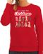 Bellatio Decorations foute kersttrui/sweater dames - All I want for Christmas - piemel/vagina -rood XL