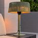 Lucande Pyravo terrasverwarmer, groen, aluminium, 70 cm, IP44