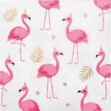 Boland - Set 20 papieren servetten Flamingo