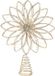 Lumineo Kerstboom piek ster - Goud - 26 cm - LED verlichting warm wit