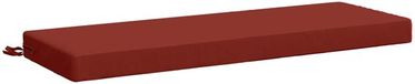 vidaXL Coussin de banc SOEST 100% Polyester Rouge 120 x 40 x 8 cm