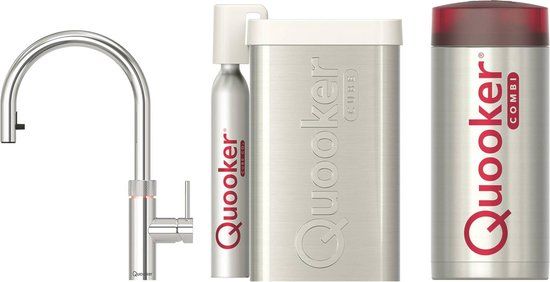 Quooker Flex Kokendwaterkraan - COMBI boiler - CUBE reservoir - Chroom - 5-in-1
