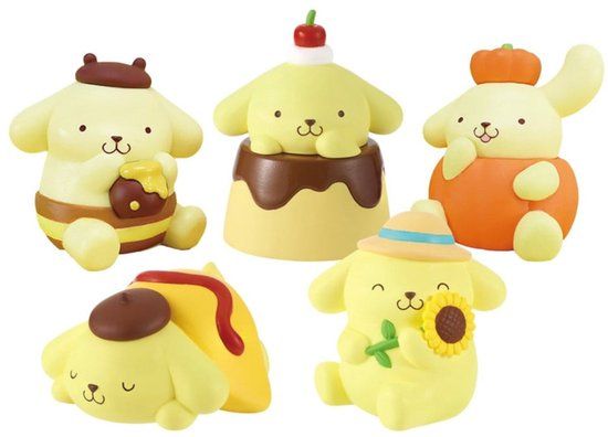 Twinchees Sanrio Twinchees Mini Figures Pompompurin My Fav Color 5 cm Blind Pack Display (24)