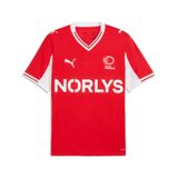 PUMA Deense handbalbond thuisshirt voor Heren, Rood/Wit, Maat L
