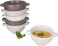 MamboCat SANDY soepkoppen set van 6 aardewerk veelkleurig 450 ml