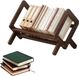 Merkloos Houten Boekenkast met kiepmechanisme (donkerbruin)