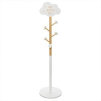 Staande Kapstok Nuage Wit - Wit - 5-haaks - 35 cm - MDF