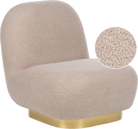 LOVIISA - Fauteuil - Beige - Polyester