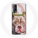 Maniacase Hoesje voor Vivo Y72 Pitbull hond bruin