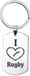 MC Living KadoExpress Sleutelhanger RVS - I Love Rugby