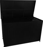 MonsterShop Rotan Tuin Opbergbox Kussenbox 996 L Zwart Waterbestendig
