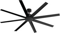 Create WIND INDUSTRIAL XXL plafondventilator, zwart, met afstandsbediening, 40 W, stil, Ø 183 cm, 6 snelheden, programmeerbaar, zomer-winterfunctie