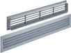 SOTECH 1 paar ventilatieroosters BRISE 457 x 92 x 17 mm voor deuren sleufperforatie Grijs