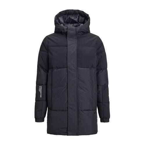 JACK & JONES JUNIOR JJEFORCE gewatteerde winterjas - zwart
