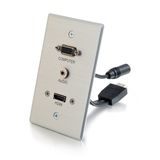 C2G 60144 HDMI, VGA, 3.5mm Aluminium