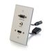 C2G 60144 HDMI, VGA, 3.5mm Aluminium