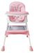 Chaise bébé - Chaise haute indépendante 2-en-1 - Convient aux enfants de 1 à 2 ans - Rembourré - Repose-pieds - Portable - 49 x 25 x 34 cm - Rose