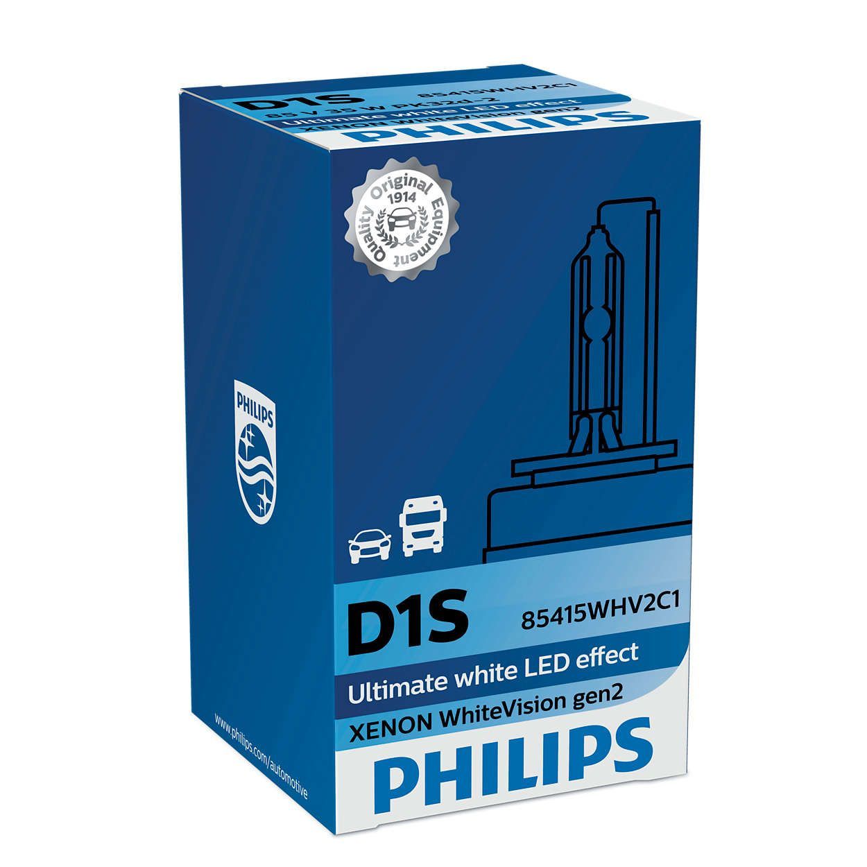 Philips WhiteVision Xenon D1S 85415WHV2C1