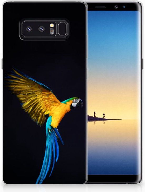 B2Ctelecom Samsung Galaxy Note 8 TPU Hoesje Papegaai