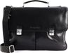 Bugatti Romano Leren Laptoptas Briefcase Zwart
