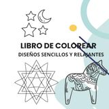 Patrones de mindfulness: libro para colorear antiestrés para adultos (diseños geométricos sencillos): figuras relajantes