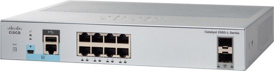 Cisco WS-C2960L-8TS-LL Switch - 8-poorts Gigabit Ethernet, Managed