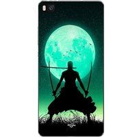 Maniacase Hoesje voor Huawei P8 roronoa zoro driedubbel volle maan zwaard