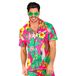 W WIDMANN MILANO Party Fashion - Hawaïhemd met korte mouwen, bloemen, Aloha, strandfeest, verkleedkleding