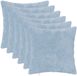 vidaXL Kussensloop 6 stuks Lichtblauw 45 x 45 cm Nep Konijnenbont