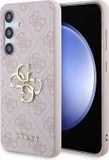 Guess 4G Metal Logo Back Case - Samsung Galaxy S24 - Roze