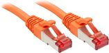 LINDY 47806 RJ45 Netwerkkabel, patchkabel CAT 6 S/FTP 0.50 m Oranje Snagless