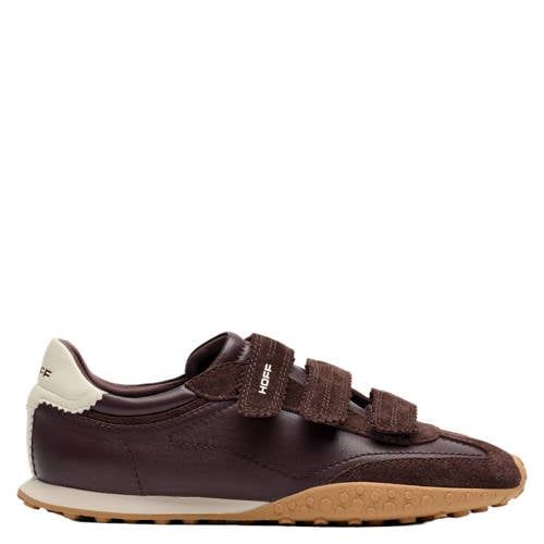 HOFF Bridge leren sneakers - donkerbruin