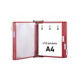 Djois by Tarifold - Wandelement Premium incl. 10 infotassen A4 rood