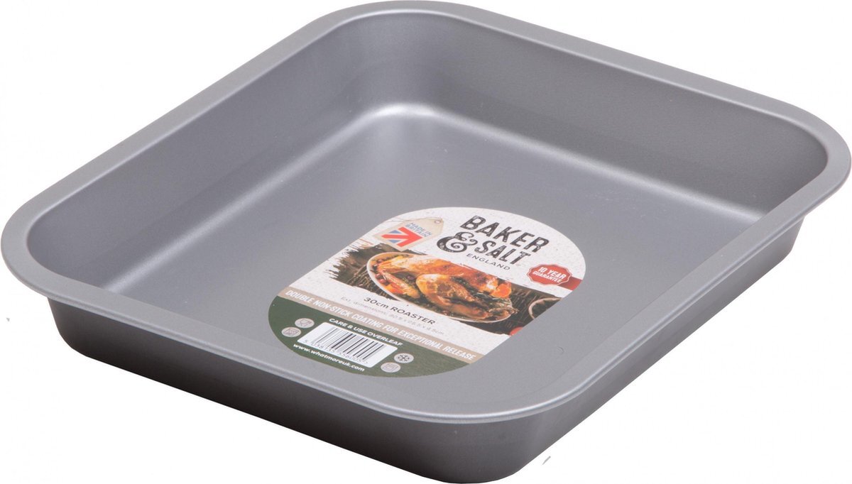 Wham Ovenschaal Baker & Salt 30,5 X 25,5 Cm Carbonstaal Zilver