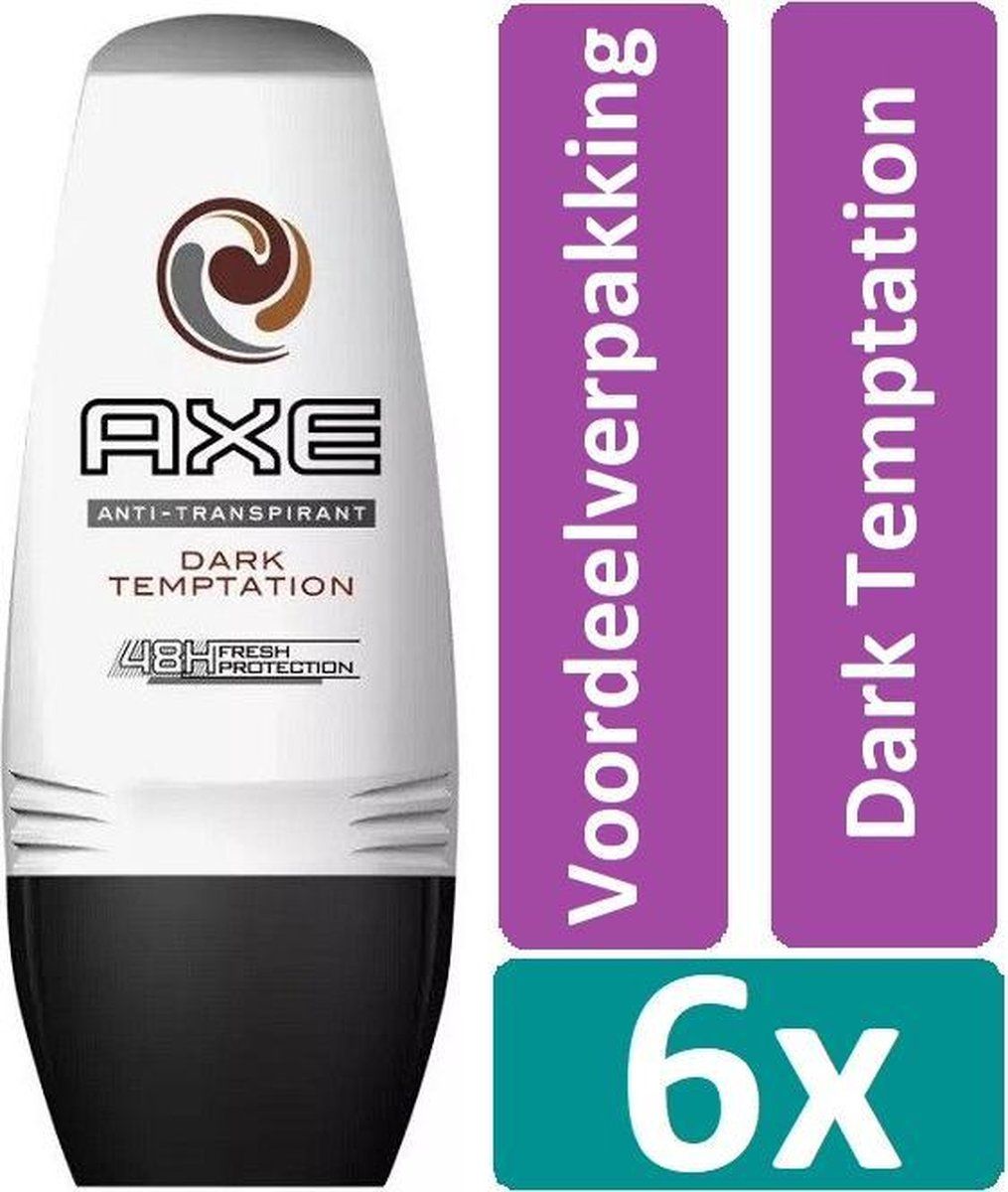 AXE Deodorant Roller Dark Temptation 6 stuks Voordeelverpakking - 8719738010923