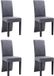 vidaXL Eetkamerstoelen 4 stuks kunstsuède grijs