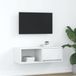 Maison Exclusive - meuble TV, blanc, 80x31x25,5 cm, en panneaux de particules